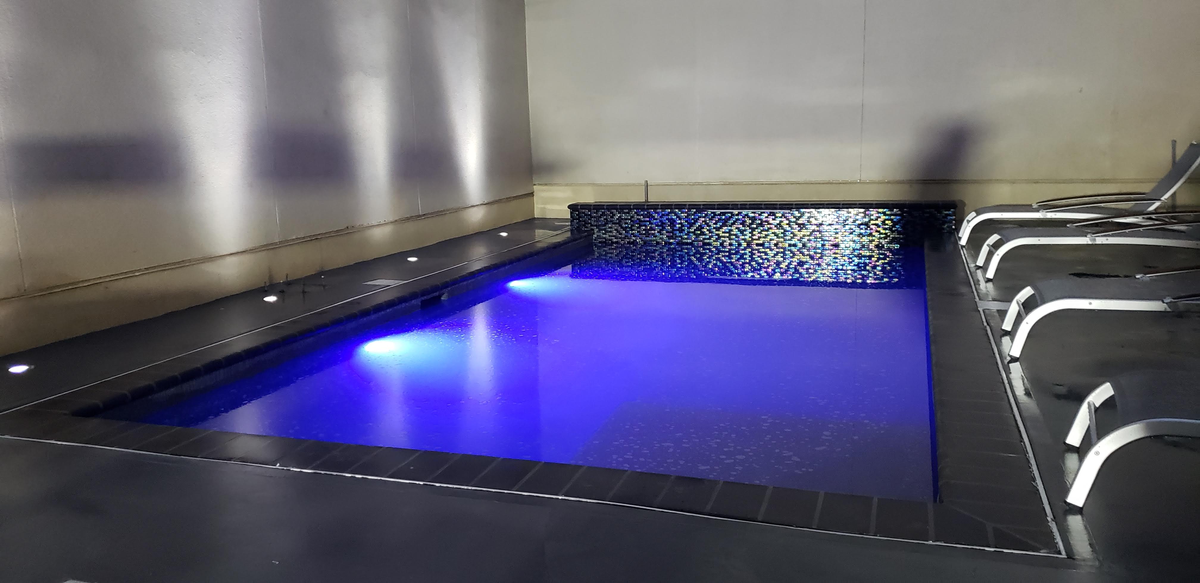 Winterized pool area